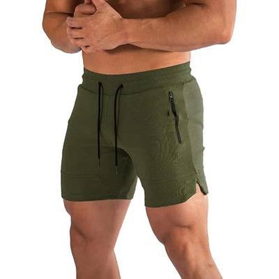 PIDOGYM Men's 5" Gym Shorts with Zipper Pockets for Running & Workout