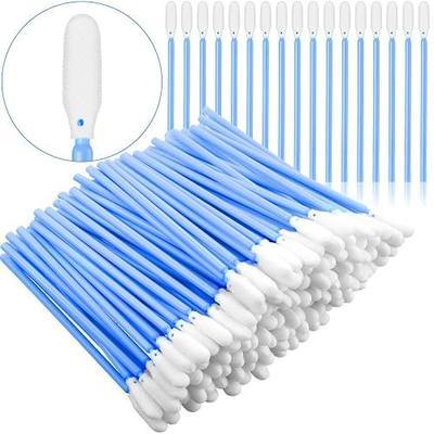 200 Foam Swab Sponge Stick for Inkjet Printer Print Head Camera Lens Blue | Sponge tip stick, lint-free cleaning, optical equipment, sensor, nozzle, precision wipe, bulk pack