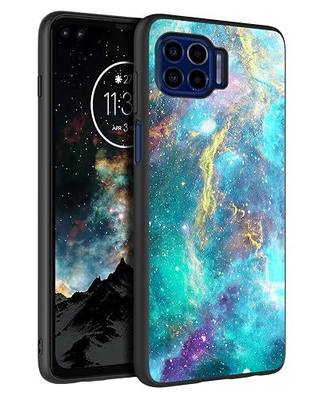 BENTOBEN Compatible with Moto One 5G Case, Moto One 5G UW Case, Moto G 5G Plus Case, Slim Fit Glow in The Dark Soft Bumper Protective Shockproof Anti Scratch Case for Moto One 5G 6.7" (2020), Nebula