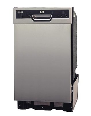 SPT SD-9254SSA 18″ Wide Built-In Stainless Steel Dishwasher w/Heated Drying, ENERGY STAR, 6 Wash Programs, 8 Place Settings and Stainless Steel Tub