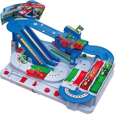 EPOCH Games - Super Mario Kart Deluxe Tabletop Game | Race, drift and knock rivals off the track - hands-on kart action with items and shortcuts, no screens needed, Ages 4+