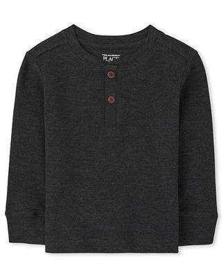 The Children's Place Boys and Toddler Long Sleeve Thermal Henley Shirt