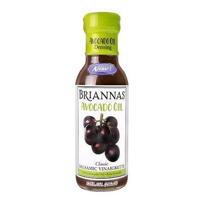 BRIANNAS - Avocado Oil Balsamic Vinaigrette Dressing - Nutrient Rich, Keto Friendly, Vegan Salad Dressing made with 100% Avocado Oil - 10 oz. Bottle