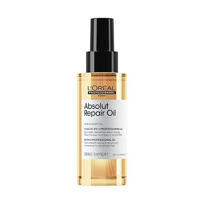 L'Oreal Professionnel Paris Absolut Repair 10-in-1 Oil - Nourishing Multi-Benefit Hair Oil For Dry & Damaged Hair, Repairs Damage Repair & Provides Shine