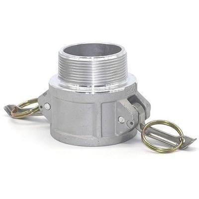 2 pcs Aluminum cam lock fittings (2" Part B) cam groove hose fitting camlock fittings, Male Adapter Female NPT Thread camlock fitting (2'')