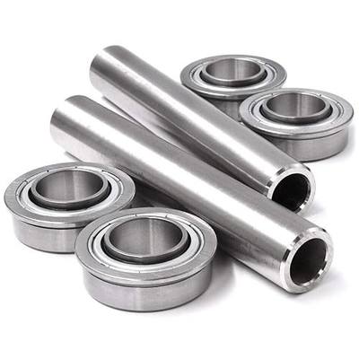 HD Switch -2 Kits- Stainless Steel OEM Upgrade for Toro 104-3667 & 114-1640 Front Wheel Bushing to Bearing Conversion w/Axles Z380 Z420 Z480 Z530 Z4200 Z4202 Z4220 Z4235 Z5000 Z5020 Z5030 Z5035 Z5060