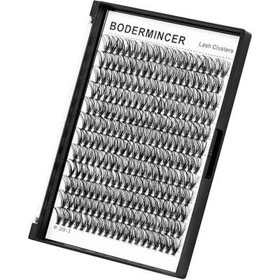 Bodermincer 7D/10D/20D/30D/40D/50D/60D/80D/100D Lash Cluster 240pcs D Curl Individual Cluster Eyelashes Fluffy false Eyelashes Extension Lash Cluster DIY at Home (20D-14mm)