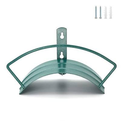 Garden Hose Holder Water Hose Holder for Outside -Green Hose Hanger Wall Mount - Heavy Duty Hose Storage Easily Holding 125 ft 3/4’’ Hose