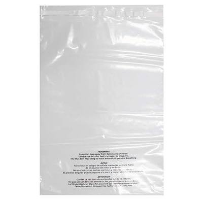 Belinlen 100 Count 18x24 Inch Self Seal Clear Poly Bags with Suffocation Warning for Packaging, Shipping & FBA with Permanent Adhesive (1.5mil) | with Suffocation Warning for Packaging, Shipping & FBA with Permanent Adhesive (1.5mil)