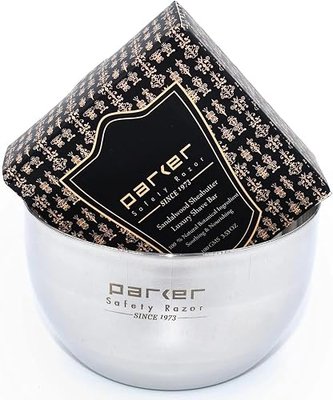 Parker Deluxe Unbreakable Stainless Steel Shaving Bowl | For use with your favorite Shave Soap or Lathering Shaving Cream