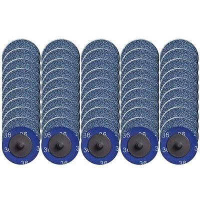 Tshya Quick Change Grinding Disc, 50 Pcs 2 inch Sanding Discs, Zirconia Coated Twist on Disc for Surface Prep (36 Grit)