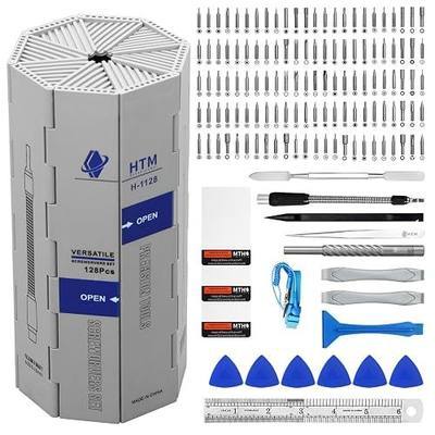 HengTianMei 142 in 1 Precision Screwdriver Set Professional Magnetic Repair Tool Kit for Computer, Laptop, Xbox, Macbook, Game Console (H1128)