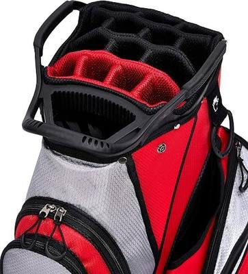 ASK ECHO Premium Golf Cart Bag with 14 Way Full Length Dividers Plus Putter Tube