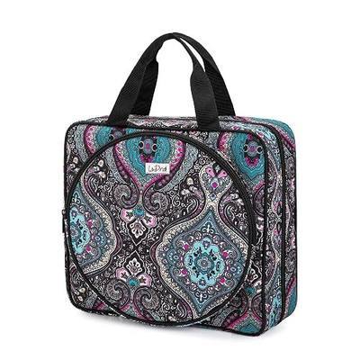 LoDrid Embroidery Project Bag, Square Supplies Storage Tote, Totem | Portable Craft Carry Case with Multiple Pockets, Bag Only