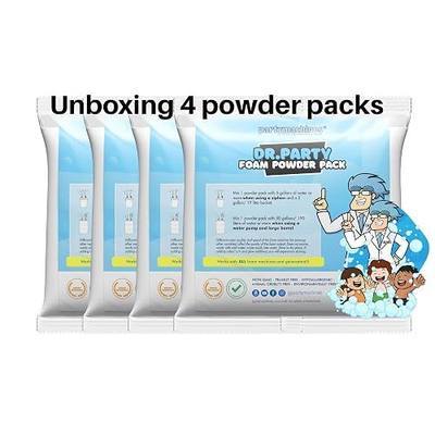 Foam Powder Pack of 4, Up to 480 Gallons; Great for Small Party Foam Makers