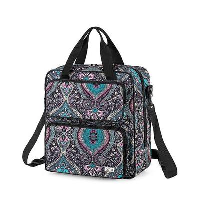 LoDrid Embroidery Storage Bag, Portable Embroidery Project Carry Case,Totem | Craft Supplies Bag with Handles and Shoulder Strap, Bag Only
