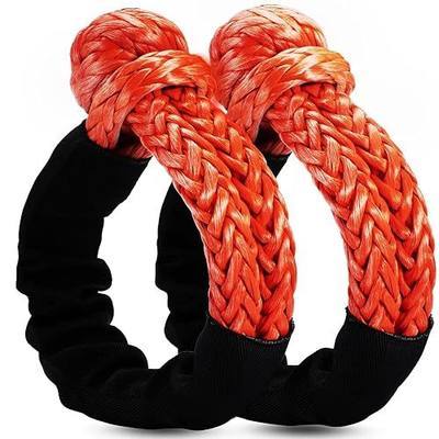 Soft Shackle 1/2" x 22" 57,000LBS Recovery Rope, 2-Pack for SUV ATV Jeep | Safer than metal shackles. Ideal for off-road towing, recovery of SUVs, ATVs, trucks, and Jeeps.
