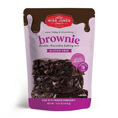 Miss Jones Gluten-Free Baking Brownie Mix - More Chocolate Chips, Guilt Free Brownie Mix, Naturally Sweetened Desserts & Treats, 14.67 Ounce (Pack of 1)
