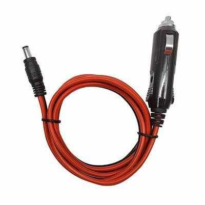 DC Car Charger - 4ft Power Supply Cord, 12-24V, Cigarette Lighter to DC 5.5mm x 2.1mm Connector for Portable Devices