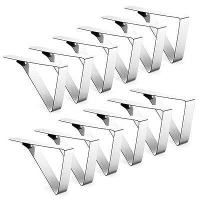 Ponure 12 Pack Tablecloth Clips - Heavy Duty Picnic Table Clips, Stainless Steel Table Cloth Cover Clamps, Table Cloth Holders Ideal for Restaurant Picnics Marquees Weddings Graduation Party