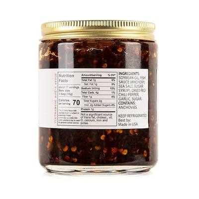 Handmade Vietnamese Chili Sauce 8oz - Regular Flavor - Authentic Garlic Chili Paste & Crisp - Perfectly Balanced with Spice, Sweetness & Savory Flavors - Elevate Every Meal with MẸ’S WAY