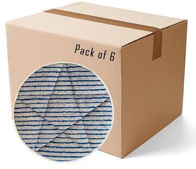 13" Microfiber Scrubber Carpet Bonnets | 6 Pack