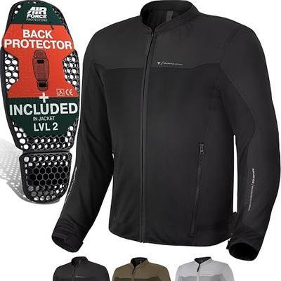 SHIMA OPENAIR Motorbike Jacket for Men - Lightweight Breathable Summer Mesh Mens City Biker Jacket