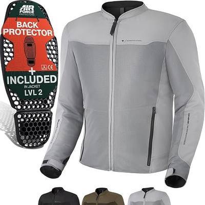 SHIMA OPENAIR Motorbike Jacket for Men - Lightweight Breathable Summer Mesh Mens City Biker Jacket