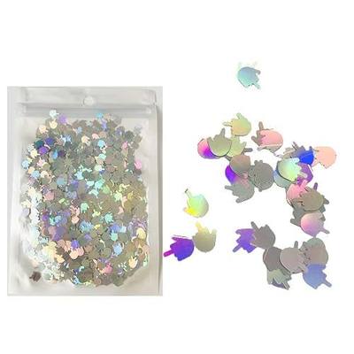 10 Grams/Pack - Sliver Middle Finger Gestures Glitter - Festival Rave Beauty Makeup Face Body Nail Art Decoration LB100