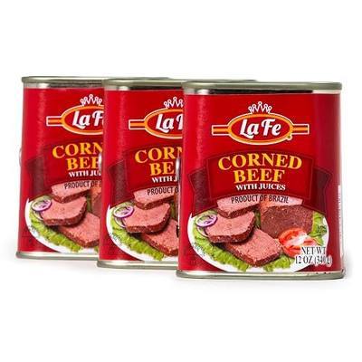 La Fe Corned Beef with Juices 12oz - 3 Pack - Canned Foods
