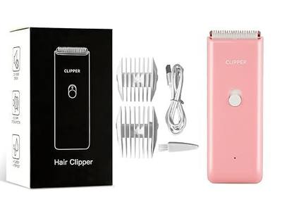 Dog Clippers,Quiet Washable USB Rechargeable Cordless Dog Grooming Kit,Electric Pets Hair Trimmers Shaver Shears for Dogs and Cats Pink