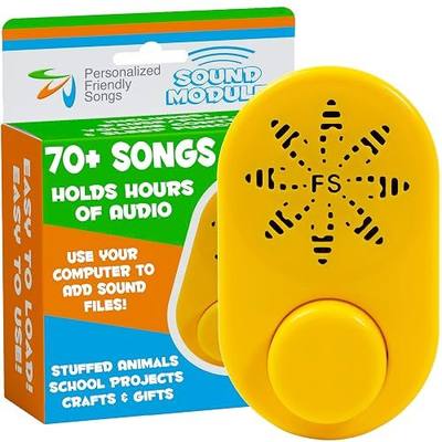 Friendly Songs 2+ Hour MP3 Sound Module for Stuffed Animals and Plush Toys