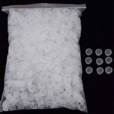Large Tattoo Ink Caps,DOWEI Tattoo Cups 1000pcs #15 Large Size Cups Microblading Pigment Caps for Pigment Ink(1000L)
