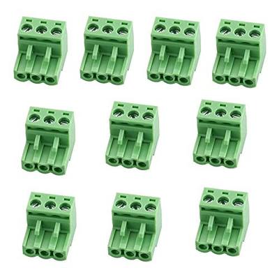 Luo QiuFa 10Pcs KF2EDG 5.08mm Pitch 3P Pluggable Teminal Blocks Connector Socket