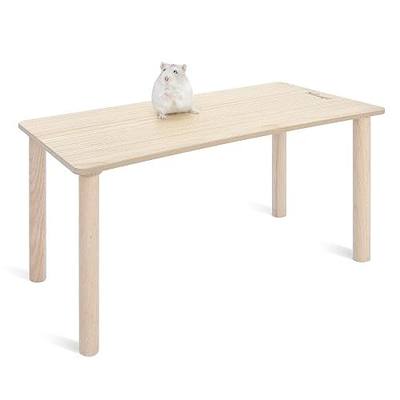 Niteangel Hamster Play Wooden Platform: Rectange - 7" L x 15.7" W - 7" H | Can Maximizes Cage Space & Enriches Pet environment for Dwarf Syrian Hamsters Gerbils Mice Degus or Other Small Pets