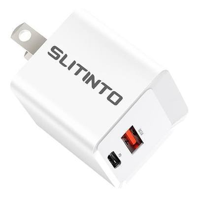 USB C Charger, slitinto 20W Dual-Port Wall Charger