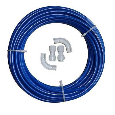 3/8 Inch O.D. tube Lenght 50Ft (15m) blue RO Water Filter Tubing PE,Use with Reverse Osmosis Systems, Drinking Water Filters, Liquid Dispensers,Coffee Machine,Ice Maker.