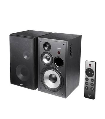 Edifier R2850DB Powered Bluetooth Bookshelf Speakers, Active Near-Field Studio Monitors, 150W RMS 3-Way Sound Monitor Speaker with Subwoofer Line Out, Black (Pair) | Active Near-Field Studio Monitors, 3-Way Sound Monitor Speaker with Subwoofer Line Out