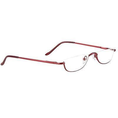 Half Frame Metal Reading Glasses,Stylish Spring Hinge,2 Pack Fashion Reader Eyeglasses with Pouch for Men Women 1.5 2.0 2.5