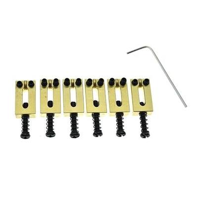 Dopro Solid Brass Guitar Bridge Saddles Brass Saddle 10.8mm for Stratocaster or Telecaster