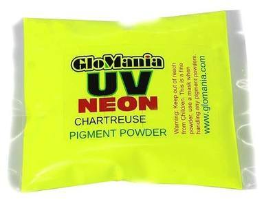 1oz Char Neon Pigment Powder, UV Black Light Reactive, Fluorescent