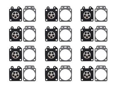 Carburetor Metering Diaphragm and Gasket Replaces Walbro 95-526 92-251 For Walbro WA WT WTA WYJ WYK WYL WYMP WZ carburetors (Pack of 12)