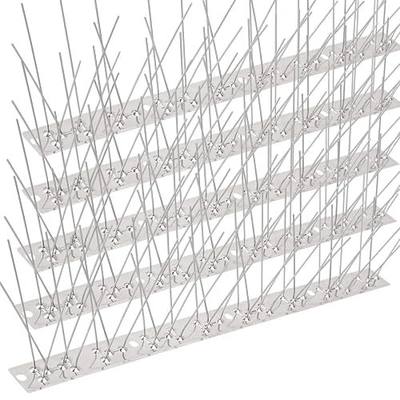Bird Spikes for Pigeons Small Birds 100ft Stainless Steel Bird Spikes for Outside to Keep Birds Away for Critter Pricker Woodpecker Cat with Uninstalled Pins