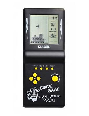 HLF 3.5-inch Large Screen Retro Brick Game Console for the 80s/90s Build in Block Game Racing/Tank Built-in 23 Classic Games Nostalgic Puzzle Children's Console (Black)
