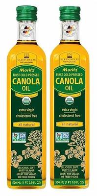 Kleeschulte 2x MORITZ Canola Oil - ORGANIC - cold pressed, NON GMO - all natural extra virgin