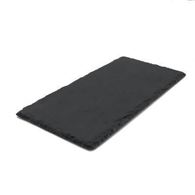 JIH Reptile Basking Platform 11.8x5.9 inch, Natural Rock Reptile Food Bowl | Tortoise Feeding Dish Habitat Decor