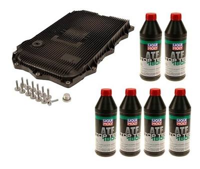 Auto Transmission Service Kit (Oil Pan+Filter+Gasket+Bolts) + 6L ATF for BMW Select Models (ZF 8HP70 Trans)