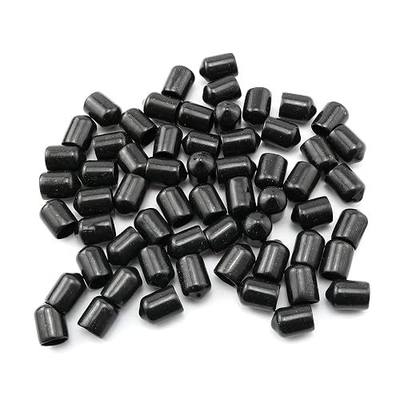 Screw Thread Protectors 60PCS 3/8" Black Rubber Thread Protection Cap Round Dust Protective Cover for 3/8 Inch Screws and Bolts Rubber End Cap