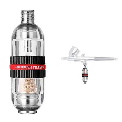 Mini Airbrush Air Filter Moisture Water Trap, 1/8" BSP Threads Spray Pen Oil Water Separator for Gundam Model Painting, Makeup, Tattoo & Art Craft Tools
