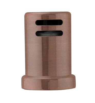Westbrass D201-1-11 1-3/4" x 2-3/4" Solid Brass Air Gap Cap Only, Skirted, Antique Copper